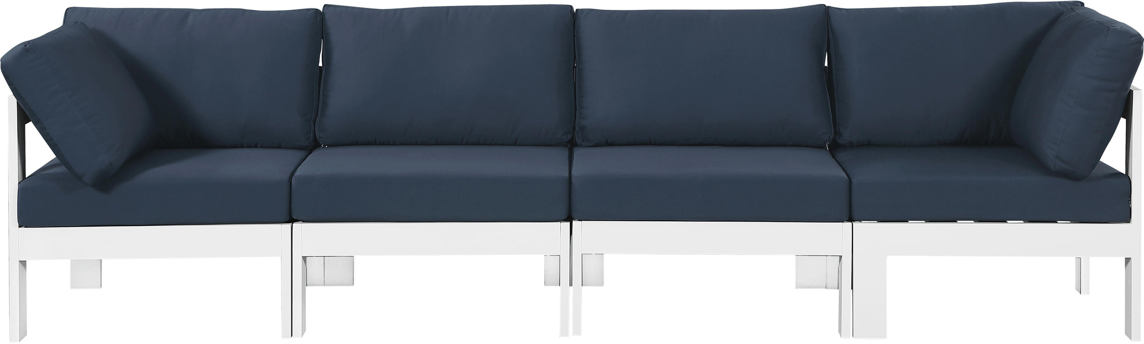 Nizuc Navy Waterproof Fabric Outdoor Patio Modular Sofa - Royal Furniture & Gifts (MI) - Multi Location