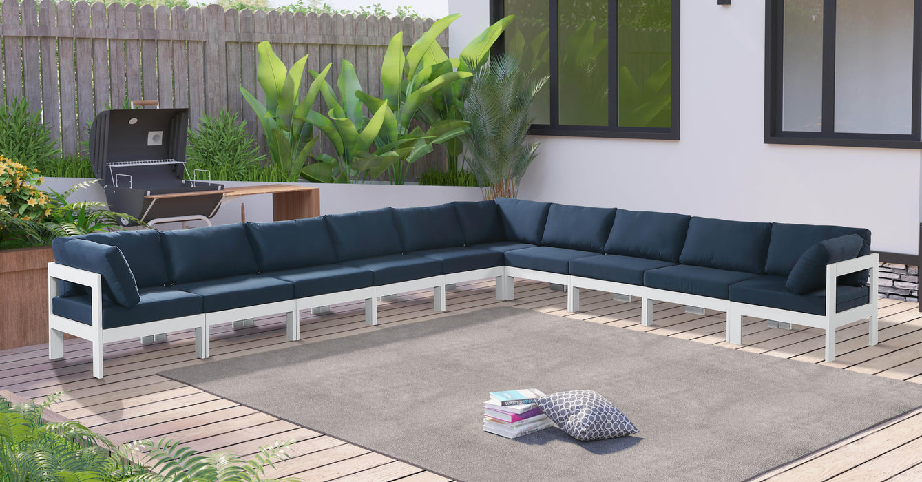 Nizuc Navy Waterproof Fabric Outdoor Patio Modular Sectional - Royal Furniture & Gifts (MI) - Multi Location