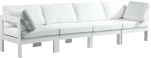 Nizuc White Waterproof Fabric Outdoor Patio Modular Sofa - Royal Furniture & Gifts (MI) - Multi Location