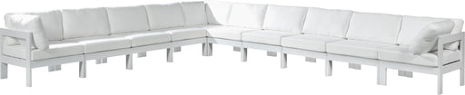 Nizuc White Waterproof Fabric Outdoor Patio Modular Sectional - Royal Furniture & Gifts (MI) - Multi Location