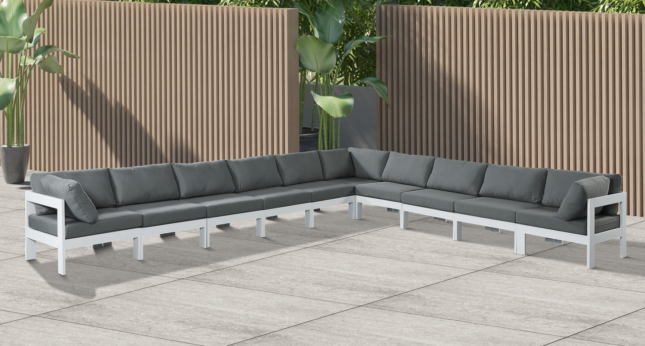 Nizuc Grey Waterproof Fabric Outdoor Patio Modular Sectional - Royal Furniture & Gifts (MI) - Multi Location