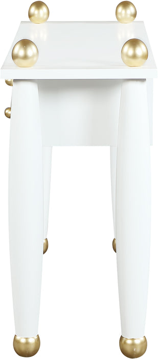 Etro White / Gold Desk/Console - Royal Furniture & Gifts (MI) - Multi Location