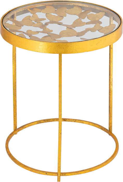 Butterfly Gold End Table - Royal Furniture & Gifts (MI) - Multi Location