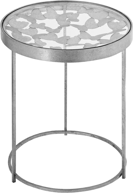 Butterfly Silver End Table - Royal Furniture & Gifts (MI) - Multi Location