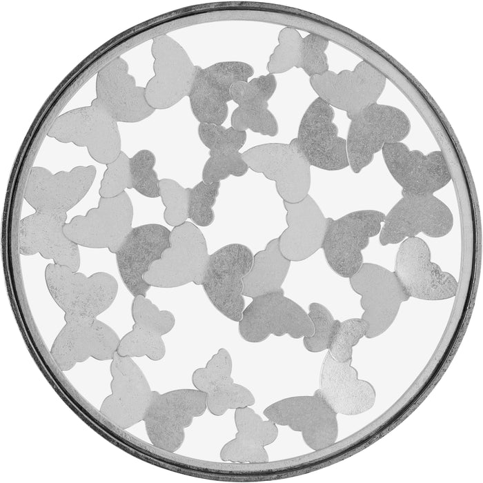 Butterfly Silver End Table - Royal Furniture & Gifts (MI) - Multi Location