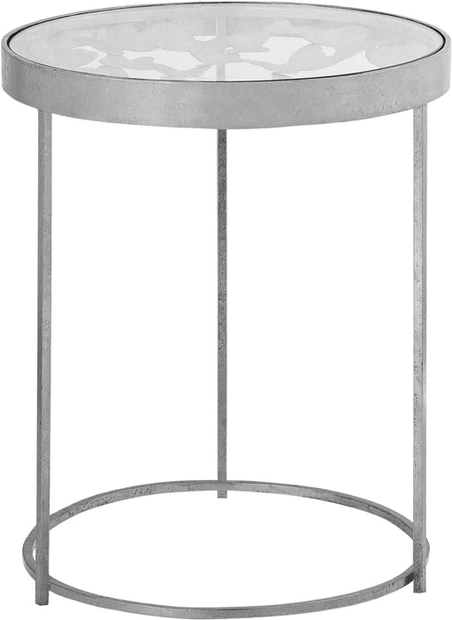 Butterfly Silver End Table - Royal Furniture & Gifts (MI) - Multi Location