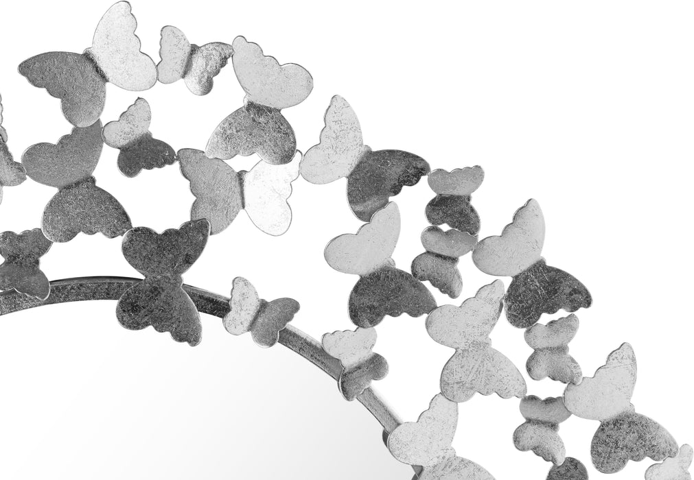 Butterfly Silver Mirror - Royal Furniture & Gifts (MI) - Multi Location