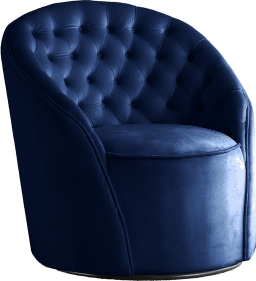 Alessio Navy Velvet Accent Chair - Royal Furniture & Gifts (MI) - Multi Location