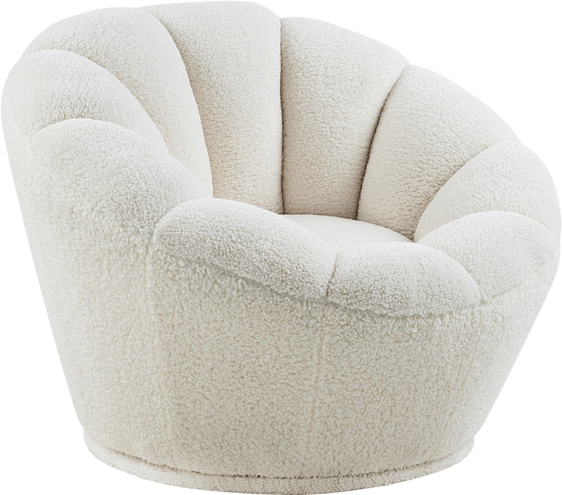 Dream White Faux Sheepskin Fur Accent Chair - Royal Furniture & Gifts (MI) - Multi Location