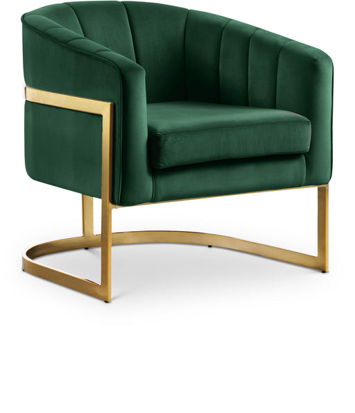 Carter Green Velvet Accent Chair - Royal Furniture & Gifts (MI) - Multi Location