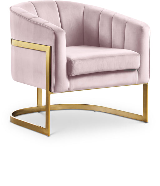 Carter Pink Velvet Accent Chair - Royal Furniture & Gifts (MI) - Multi Location