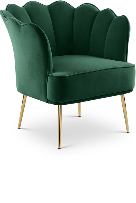 Jester Green Velvet Accent Chair - Royal Furniture & Gifts (MI) - Multi Location