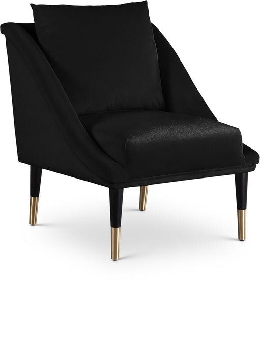 Elegante Black Velvet Accent Chair - Royal Furniture & Gifts (MI) - Multi Location
