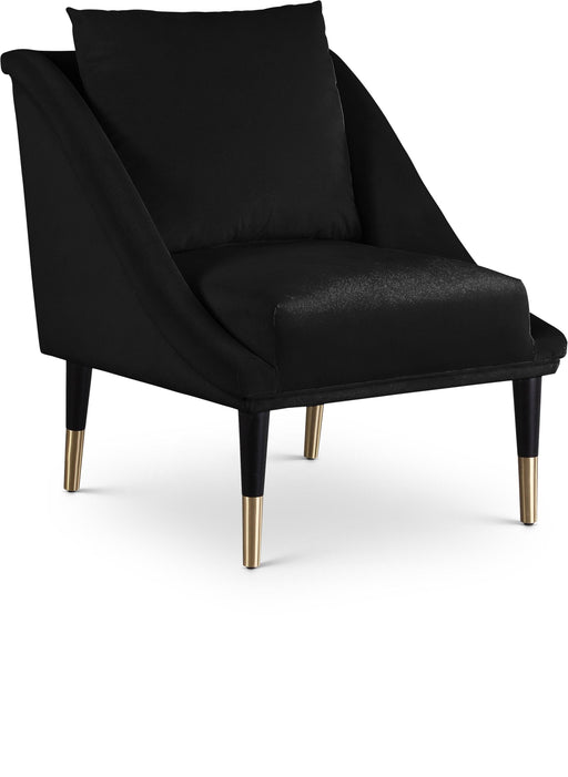 Elegante Black Velvet Accent Chair - Royal Furniture & Gifts (MI) - Multi Location
