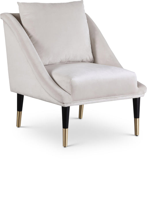 Elegante Cream Velvet Accent Chair - Royal Furniture & Gifts (MI) - Multi Location