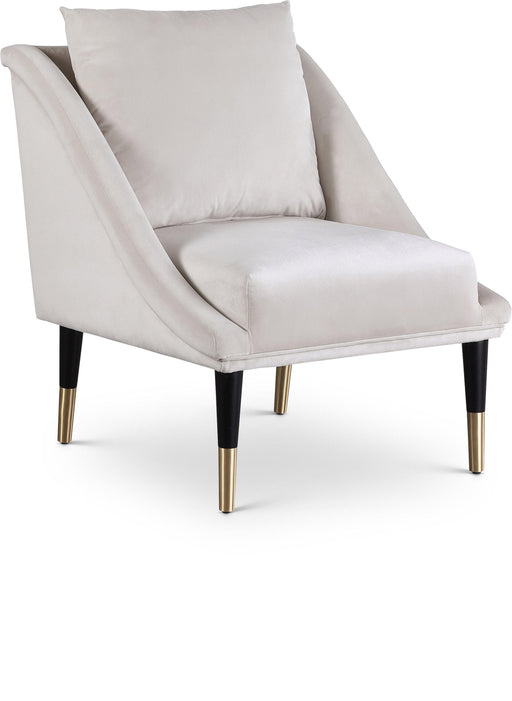 Elegante Cream Velvet Accent Chair - Royal Furniture & Gifts (MI) - Multi Location