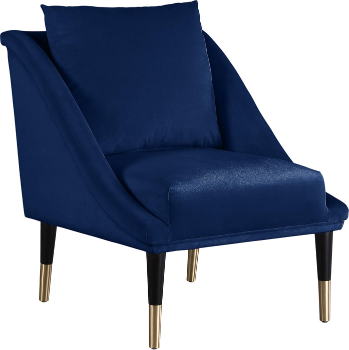 Elegante Navy Velvet Accent Chair - Royal Furniture & Gifts (MI) - Multi Location
