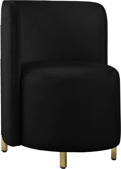 Rotunda Black Velvet Accent Chair - Royal Furniture & Gifts (MI) - Multi Location