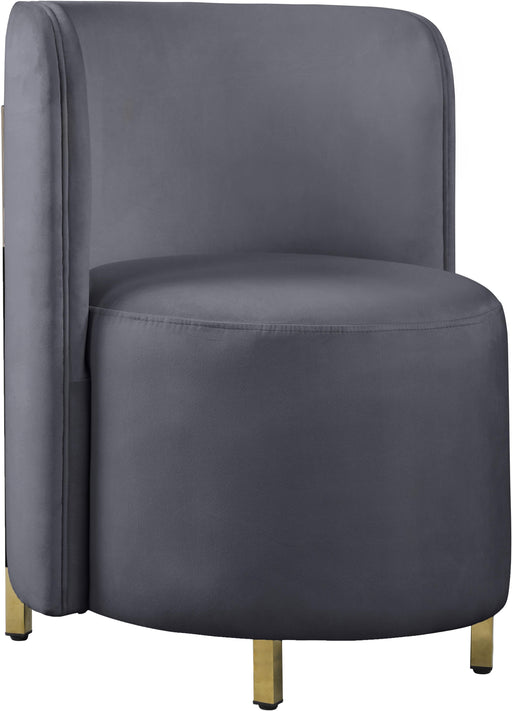 Rotunda Grey Velvet Accent Chair - Royal Furniture & Gifts (MI) - Multi Location