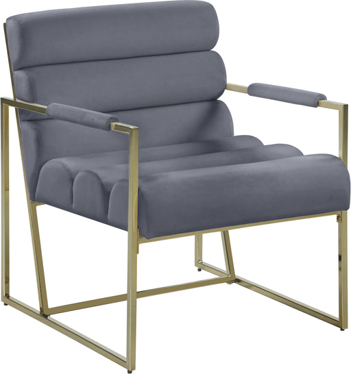 Wayne Grey Velvet Accent Chair - Royal Furniture & Gifts (MI) - Multi Location