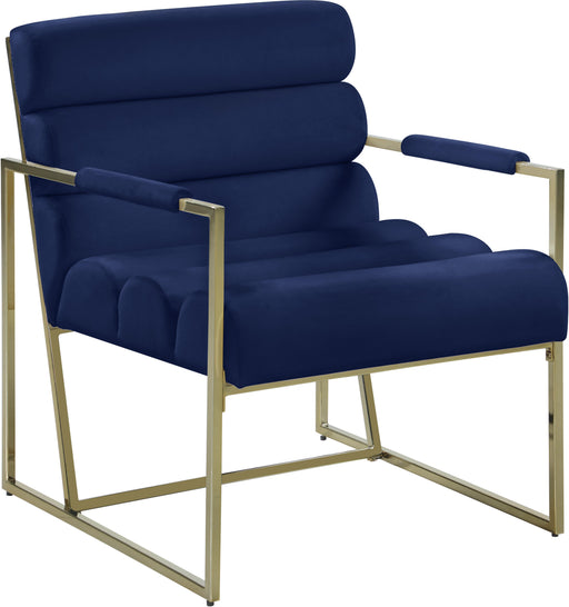 Wayne Navy Velvet Accent Chair - Royal Furniture & Gifts (MI) - Multi Location