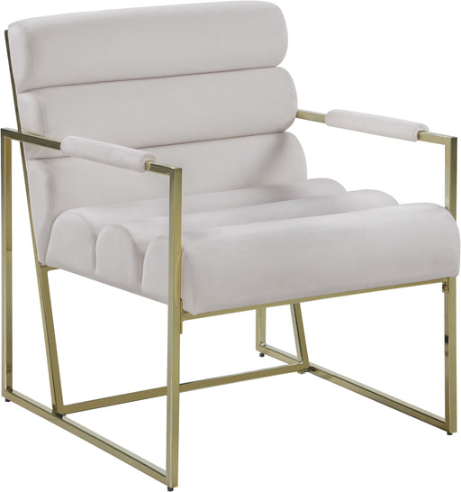 Wayne Cream Velvet Accent Chair - Royal Furniture & Gifts (MI) - Multi Location