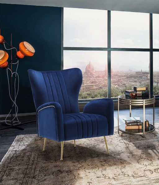 Opera Navy Velvet Accent Chair - Royal Furniture & Gifts (MI) - Multi Location