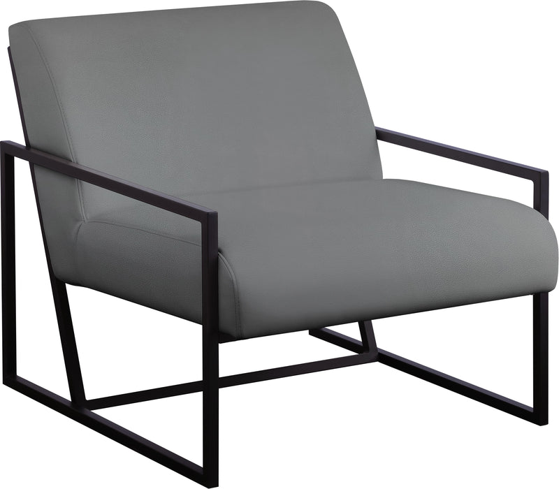 Industry Grey Faux Leather Accent Chair - Royal Furniture & Gifts (MI) - Multi Location