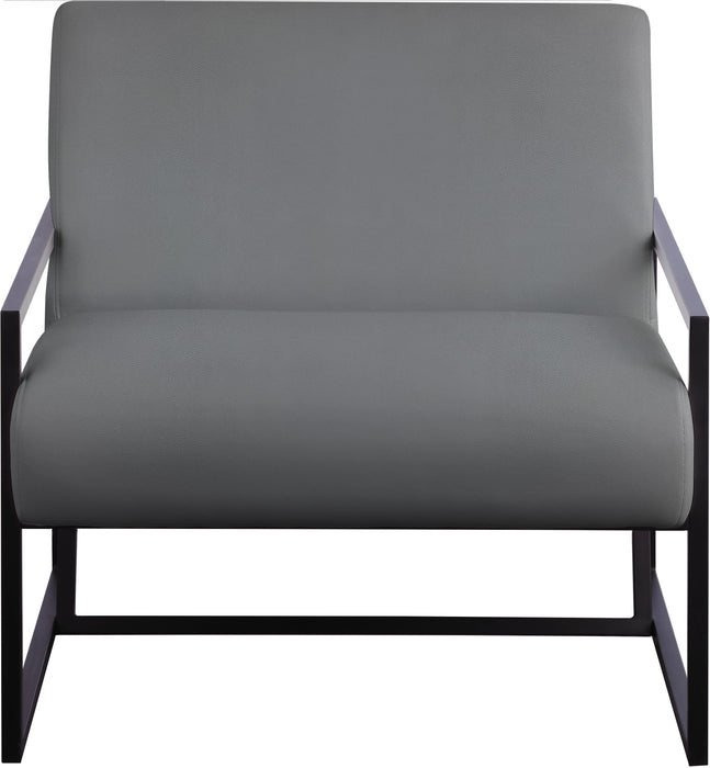 Industry Grey Faux Leather Accent Chair - Royal Furniture & Gifts (MI) - Multi Location