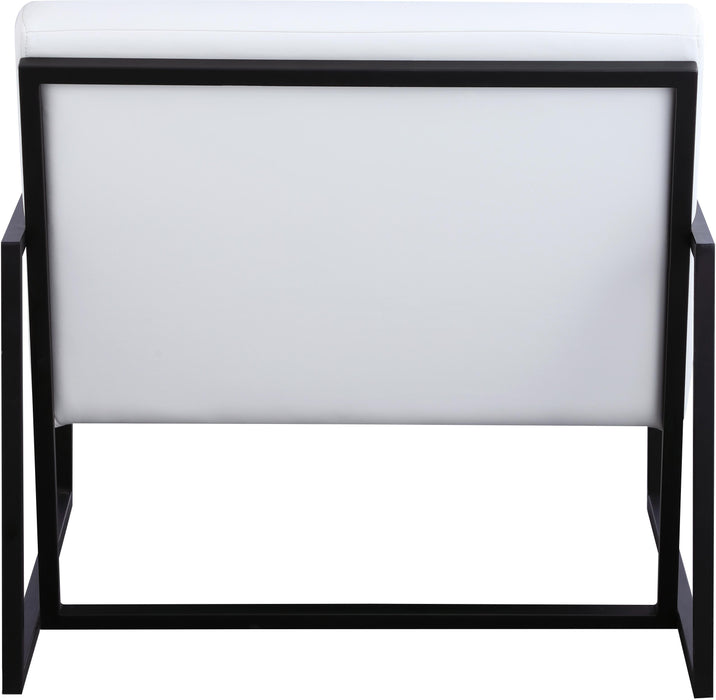 Industry White Faux Leather Accent Chair - Royal Furniture & Gifts (MI) - Multi Location