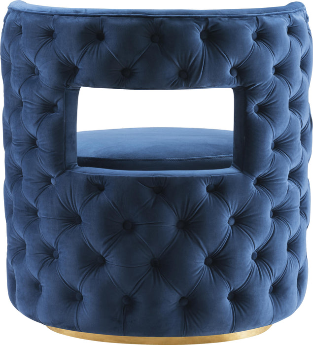 Theo Navy Velvet Accent Chair - Royal Furniture & Gifts (MI) - Multi Location