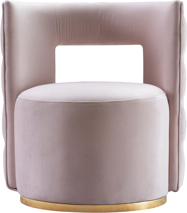 Theo Pink Velvet Accent Chair - Royal Furniture & Gifts (MI) - Multi Location
