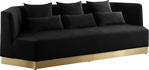 Marquis Black Velvet Sofa - Royal Furniture & Gifts (MI) - Multi Location