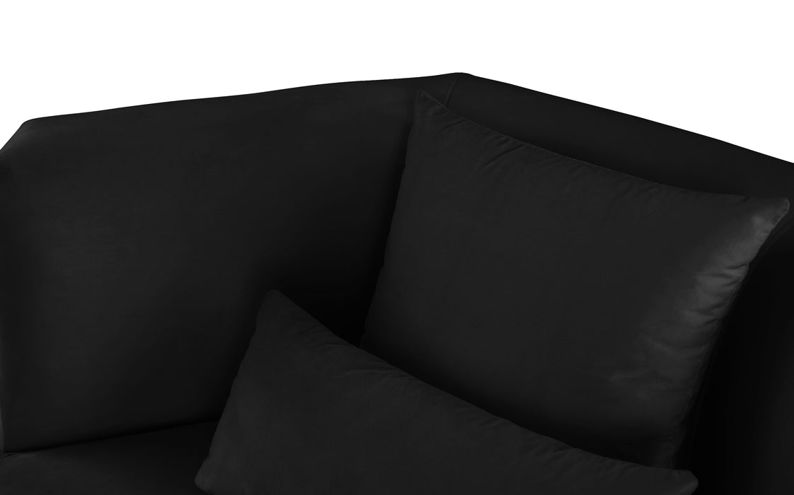 Marquis Black Velvet Sofa - Royal Furniture & Gifts (MI) - Multi Location