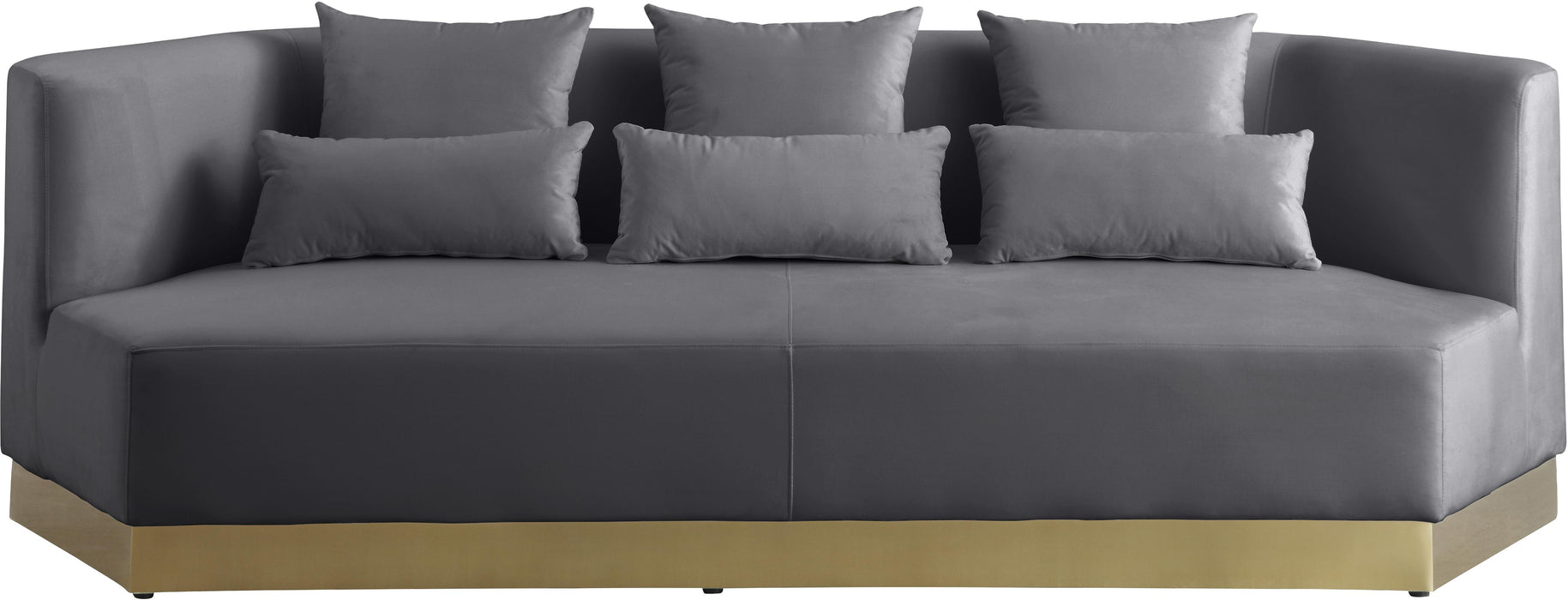 Marquis Grey Velvet Sofa - Royal Furniture & Gifts (MI) - Multi Location