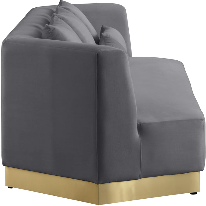 Marquis Grey Velvet Sofa - Royal Furniture & Gifts (MI) - Multi Location