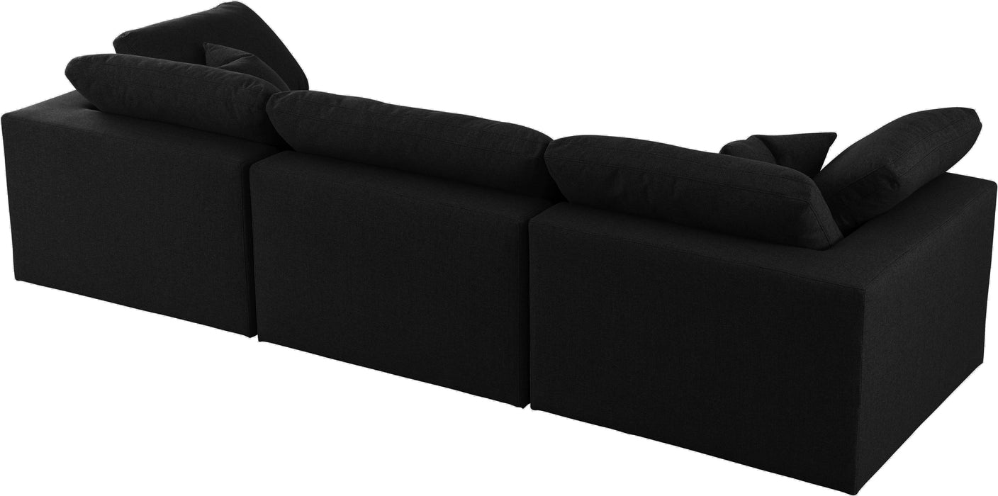 Serene Black Linen Fabric Deluxe Cloud Modular Sofa - Royal Furniture & Gifts (MI) - Multi Location