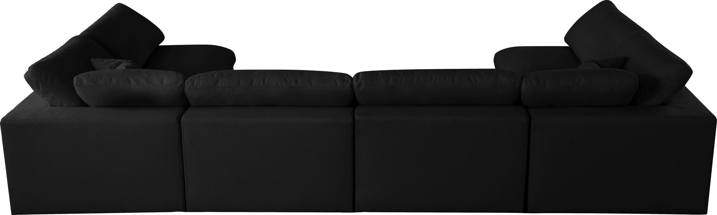 Serene Black Linen Fabric Deluxe Cloud Modular Sectional - Royal Furniture & Gifts (MI) - Multi Location