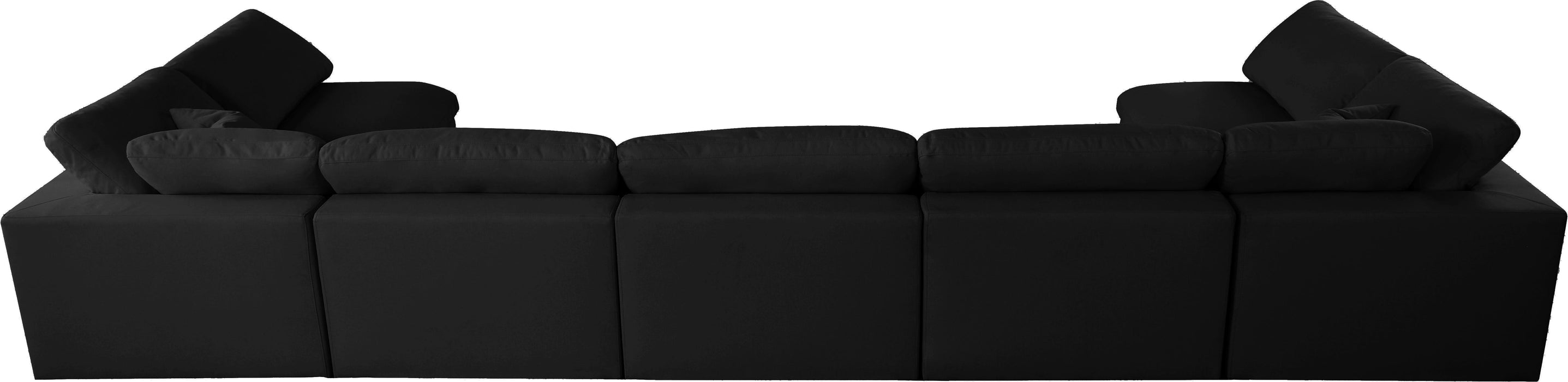Serene Black Linen Fabric Deluxe Cloud Modular Sectional - Royal Furniture & Gifts (MI) - Multi Location