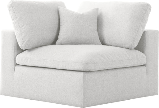 Serene Cream Linen Fabric Deluxe Cloud Corner Chair - Royal Furniture & Gifts (MI) - Multi Location