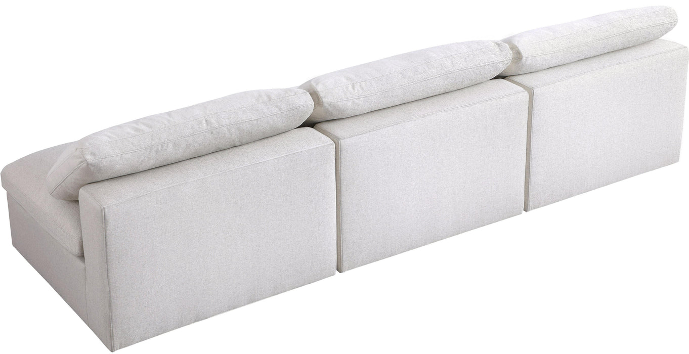 Serene Cream Linen Fabric Deluxe Cloud Modular Armless Sofa - Royal Furniture & Gifts (MI) - Multi Location