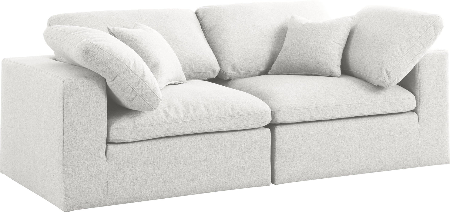 Serene Cream Linen Fabric Deluxe Cloud Modular Sofa - Royal Furniture & Gifts (MI) - Multi Location