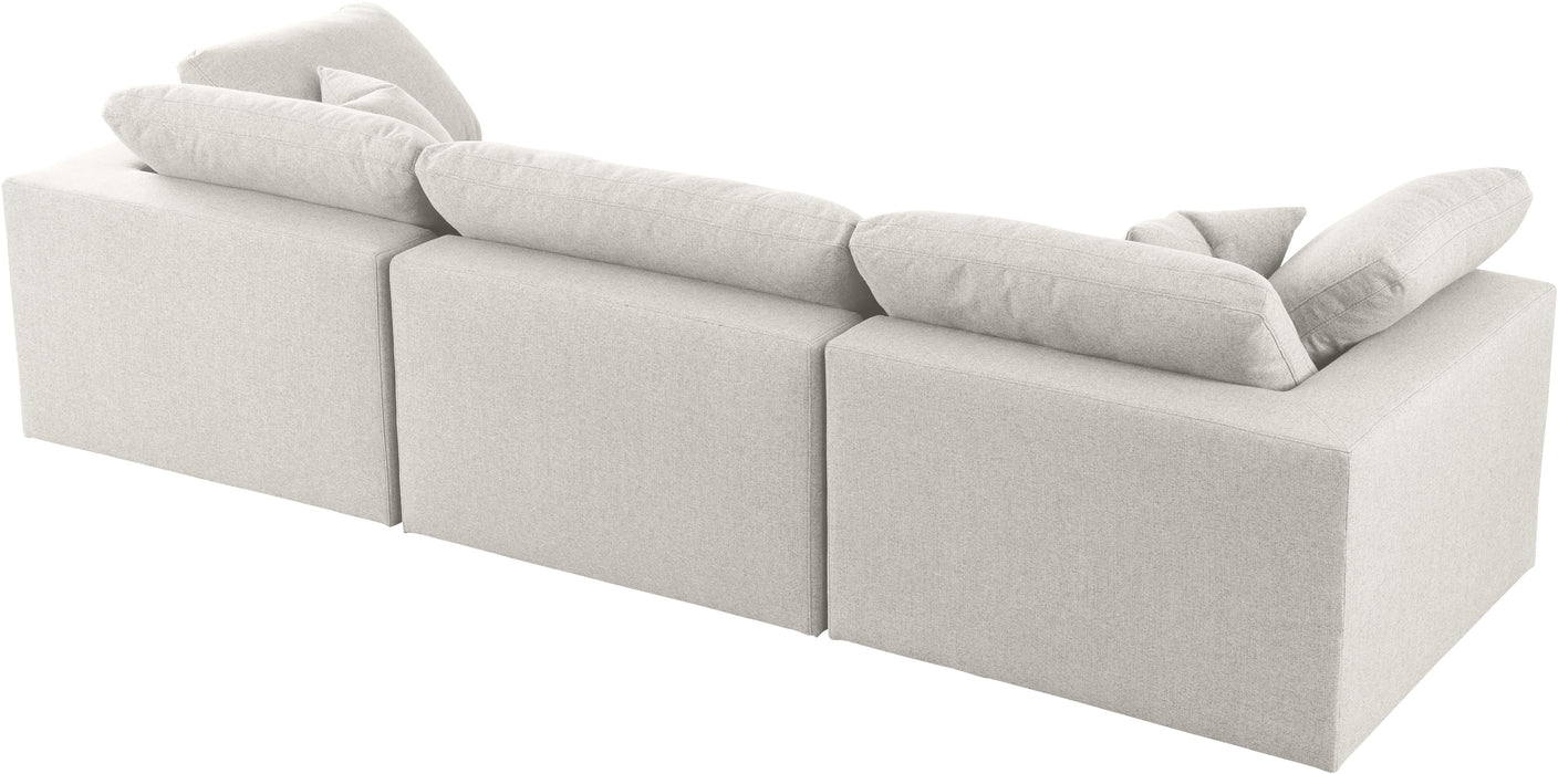 Serene Cream Linen Fabric Deluxe Cloud Modular Sofa - Royal Furniture & Gifts (MI) - Multi Location