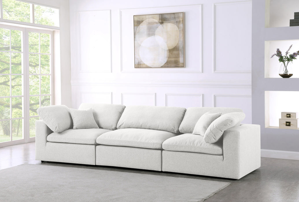 Serene Cream Linen Fabric Deluxe Cloud Modular Sofa - Royal Furniture & Gifts (MI) - Multi Location