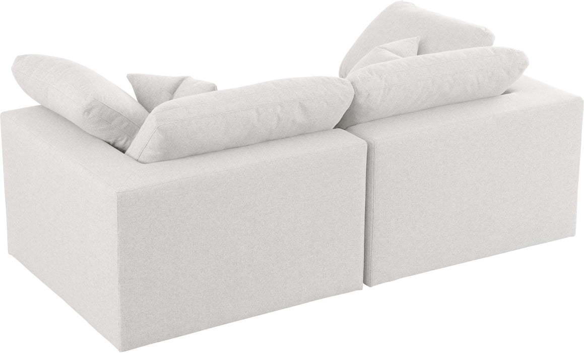 Serene Cream Linen Fabric Deluxe Cloud Modular Sofa - Royal Furniture & Gifts (MI) - Multi Location