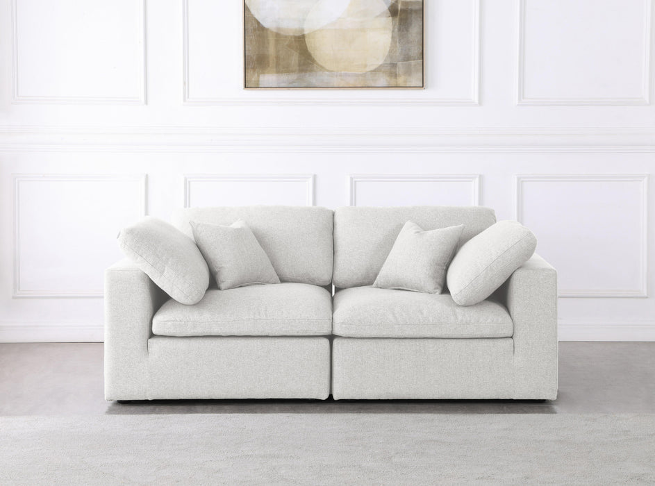 Serene Cream Linen Fabric Deluxe Cloud Modular Sofa - Royal Furniture & Gifts (MI) - Multi Location