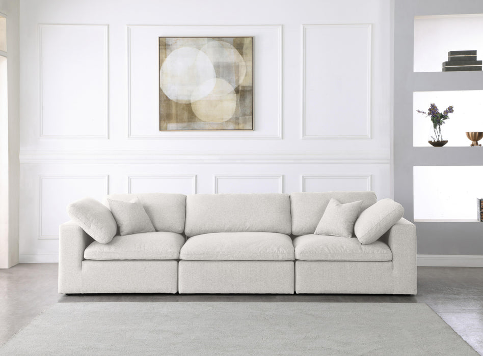 Serene Cream Linen Fabric Deluxe Cloud Modular Sofa - Royal Furniture & Gifts (MI) - Multi Location