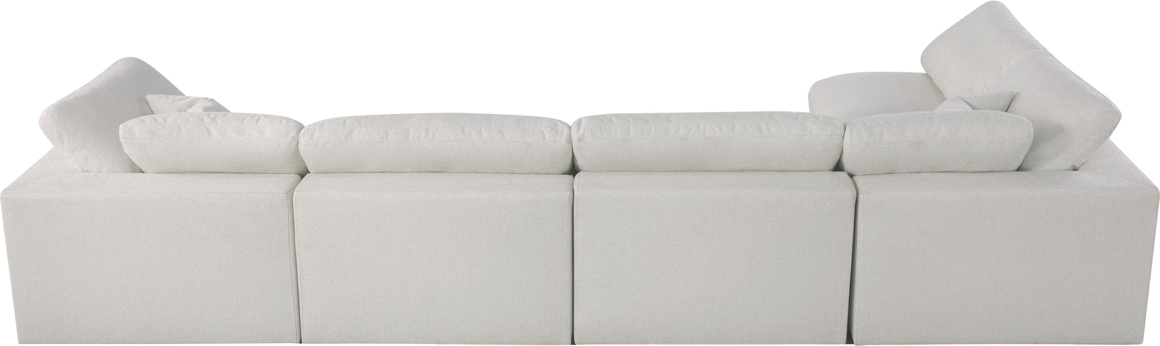 Serene Cream Linen Fabric Deluxe Cloud Modular Sectional - Royal Furniture & Gifts (MI) - Multi Location