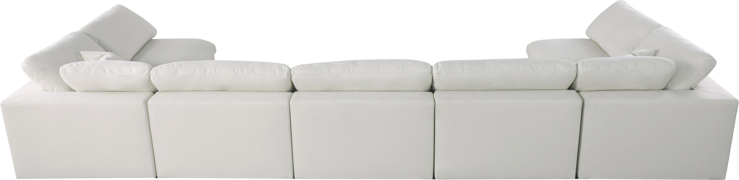 Serene Cream Linen Fabric Deluxe Cloud Modular Sectional - Royal Furniture & Gifts (MI) - Multi Location