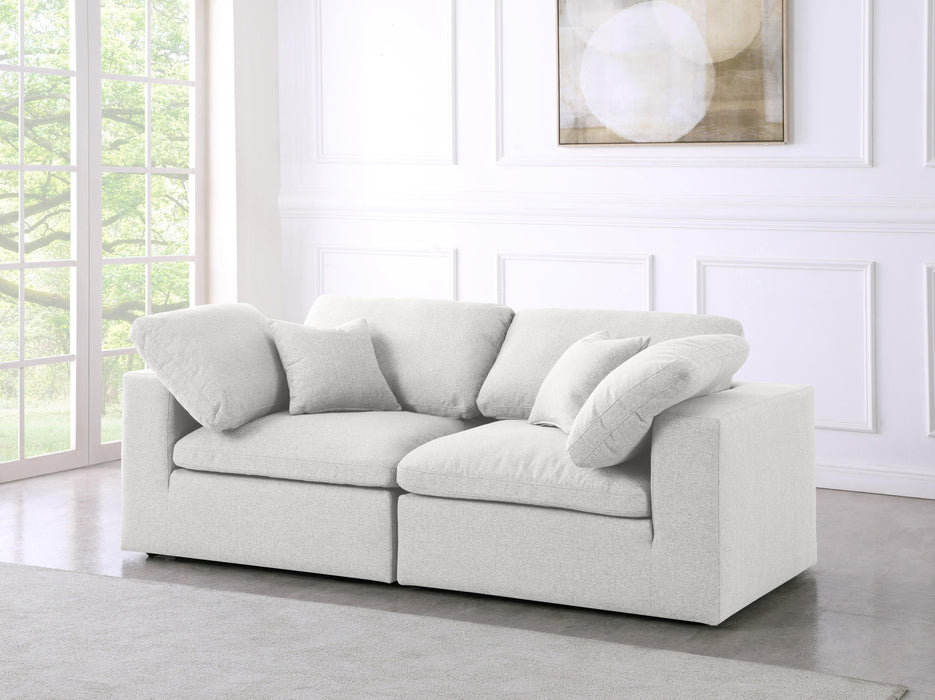 Serene Cream Linen Fabric Deluxe Cloud Modular Sofa - Royal Furniture & Gifts (MI) - Multi Location
